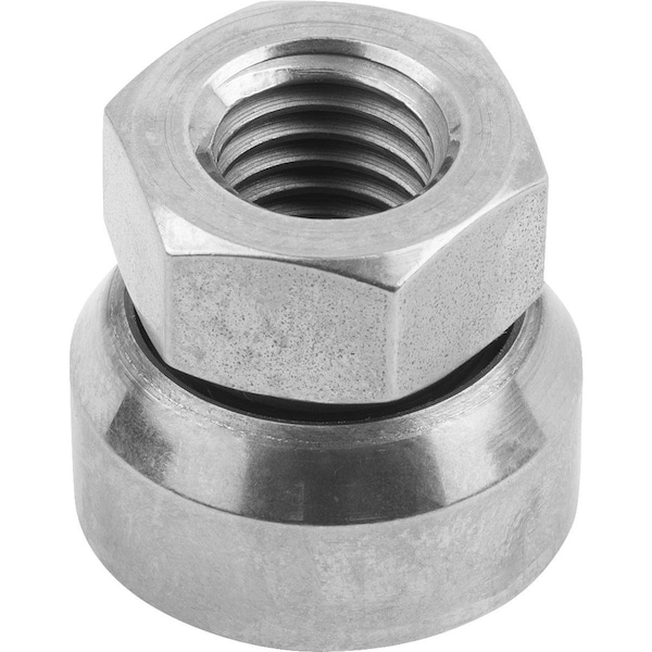 Hex Nut, M8, Stainless Steel, Not Graded, Bright Zinc Plated, 4.40 mm Ht